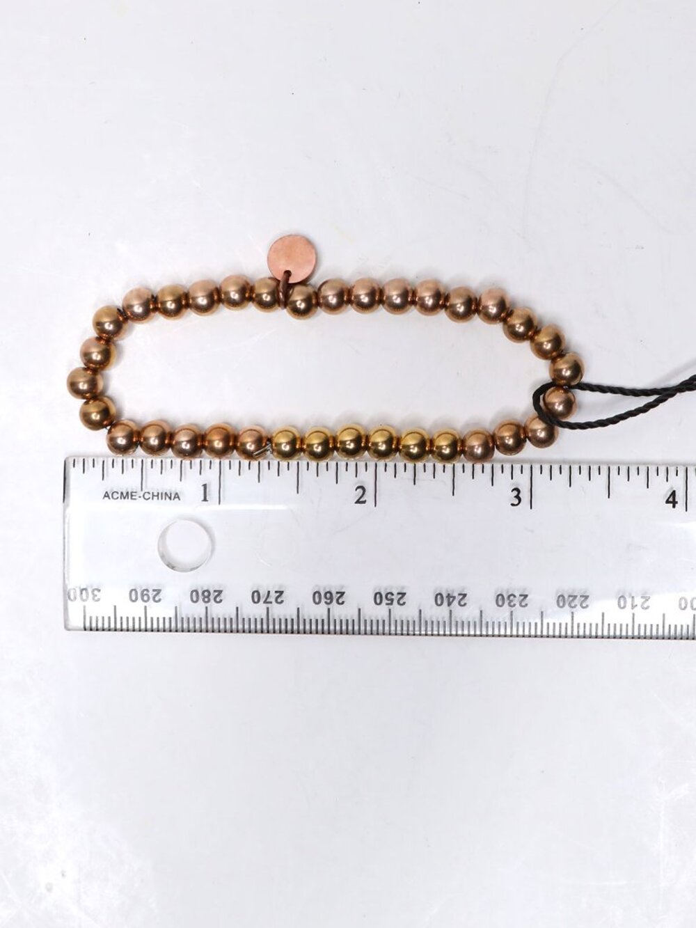 Joseph Nogucci 18K Rose Gold Plated Stainless Steel Bead Expression Bracelet - Picture 3 of 8